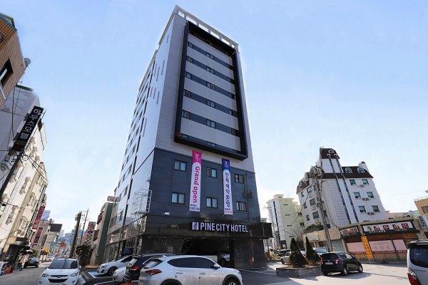 カンヌン パイン シティ ホテル 江陵市 エクステリア 写真